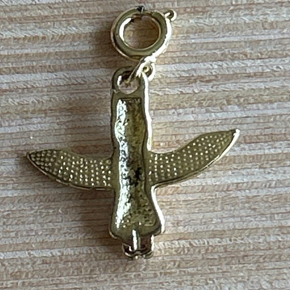 Bird Totem Pole 3D Charm Gold Tone Clasp Owl Alaska Native American Thunderbird - Picture 2 of 3